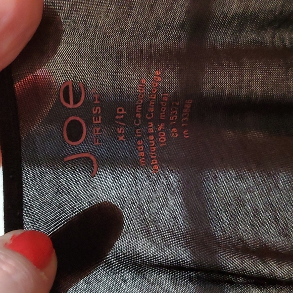 Joe Fresh oversized off shoulder dolman sleeve lightweight tops XS - Picture 4 of 6